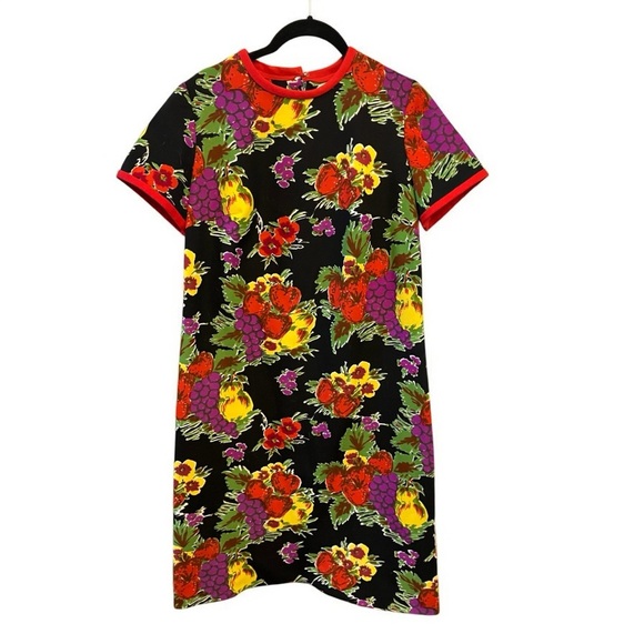 Vintage Poly Fruits and Flowers Dress - Picture 2 of 11